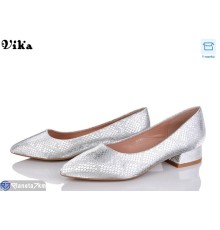 Туфлі жіночі на весну/осінь (6 пар р.36-40) срібний  "Vika"