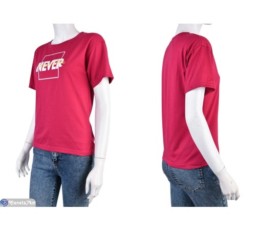 Футболка жіноча на літо (5 шт. р.сетка L-2XL) рожевий "Kalabok" Футболка жіноча на літо (5 шт. р.сетка L-2XL) рожевий "Kalabok"