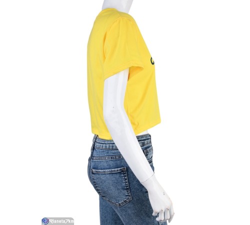 Футболка жіноча на літо (5 шт. р.сетка L-2XL) жовтий  "Kalabok"