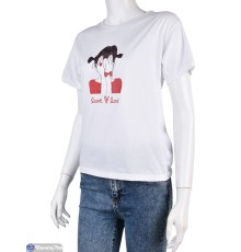 Футболка жіноча на літо (5 шт. р.сетка L-2XL) білий  "Kalabok"