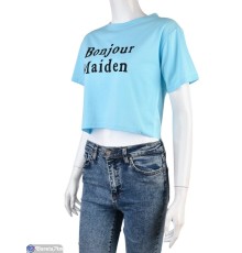 Футболка жіноча на літо (5 шт. р.сетка L-2XL) блакитний  "Kalabok"