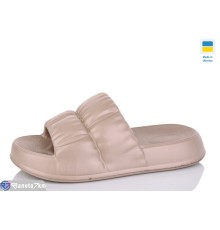 Шлепки жіночі на літо (6 пар р.36-41) коричневий  "LINKA"