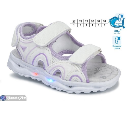 Дитячі босоніжки на літо (8 пар р.27-32) білий  "Normashoes"