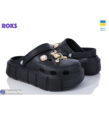 Кроки жіночі на літо (6 пар р.36-40) чорний  "Roks"