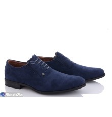 Туфлі чоловічі на весну/осінь (8 пар р.40-45) синій  "YAMMI SHOES"