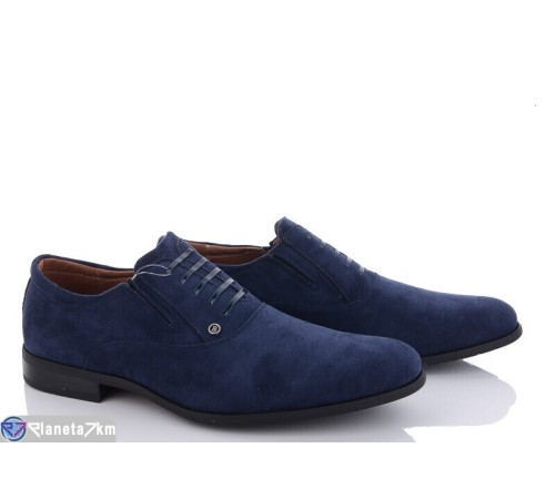Туфлі чоловічі на весну/осінь (8 пар р.40-45) синій  "YAMMI SHOES"