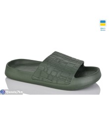 Шлепки жіночі на літо (6 пар р.36-41) хакі  "INPIRE"