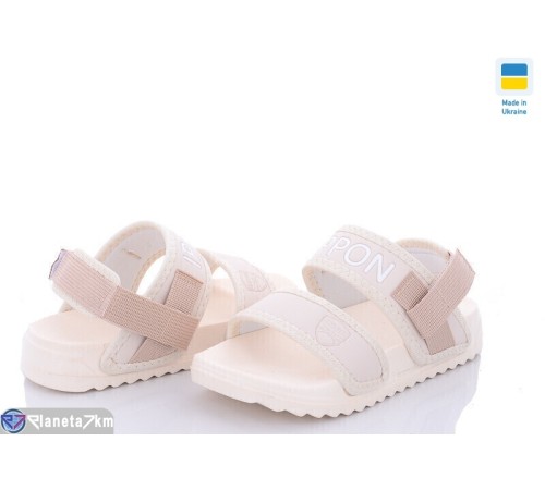 Сандалі дитячі на літо (12 пар р.30-35) бежевий "YAMMI SHOES" Сандалі дитячі на літо (12 пар р.30-35) бежевий "YAMMI SHOES"