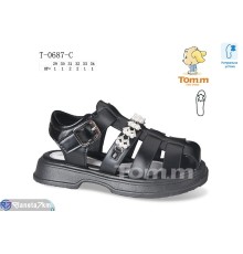 Дитячі босоніжки на літо (8 пар р.29-34) чорний  "TOMMY"