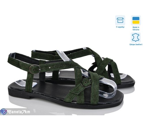 Босоніжки жіночі на літо (6 пар р.36-40) хакі  "GARRA"