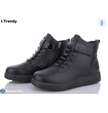 Черевики жіночі на весну/осінь (8 пар р.36-41) чорний  "Trendy"