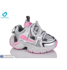 Дитячі кросівки на весну/осінь (8 пар р.21-26) срібний  "Comfort-baby"