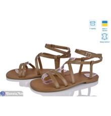 Босоніжки жіночі на літо (6 пар р.36-40) коричневий  "Linda"