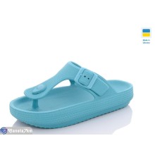 Шлепки жіночі на літо (8 пар р.36-41) зелений  "Korka"