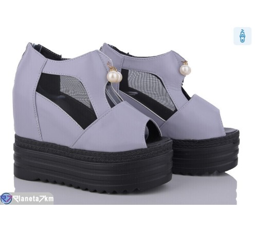 Босоніжки жіночі на літо (8 пар р.36-40) сірий "YAMMI SHOES" Босоніжки жіночі на літо (8 пар р.36-40) сірий "YAMMI SHOES"