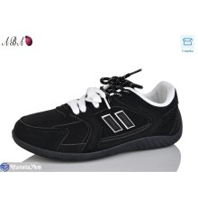 Кросівки на весну/осінь (8 пар р.36-41) чорний  "Aba"