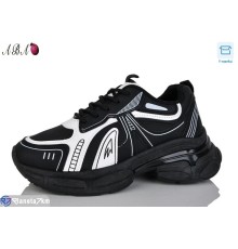Кросівки на весну/осінь (8 пар р.36-41) чорний  "Aba"