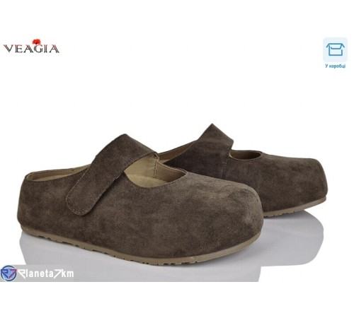 Жіночі сабо на весну/осінь (8 пар р.36-40) коричневий  "Veagia-ADA"