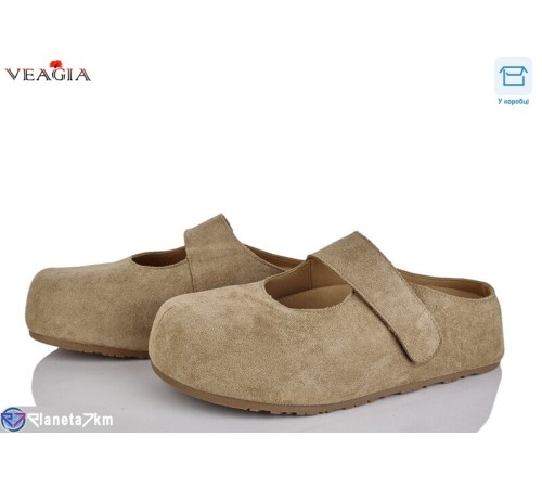 Жіночі сабо на весну/осінь (8 пар р.36-40) коричневий  "Veagia-ADA"