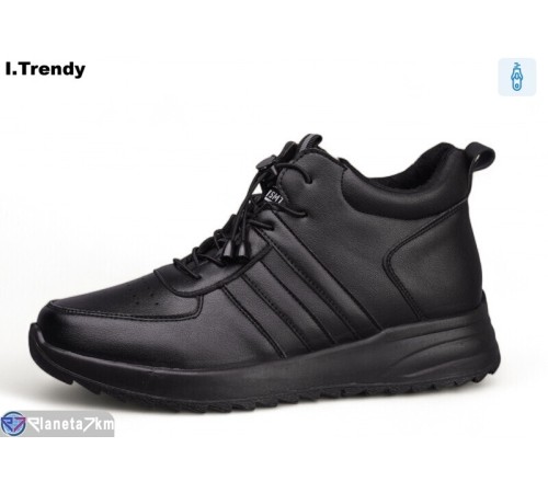 Черевики жіночі на весну/осінь (8 пар р.36-41) чорний "Trendy" Черевики жіночі на весну/осінь (8 пар р.36-41) чорний "Trendy"