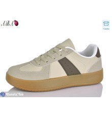 Кросівки жіночі на весну/осінь (8 пар р.36-41) коричневий  "Aba"