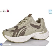 Кросівки жіночі на весну/осінь (8 пар р.36-41) коричневий  "Aba"