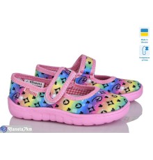 Тапки дитячі на весну/осінь (6 пар р.23-27) рожевий  "LUXORIS"