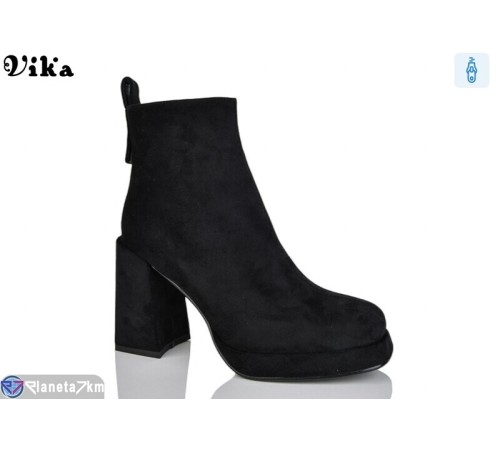 Черевики жіночі на весну/осінь (6 пар р.36-40) чорний  "Vika"