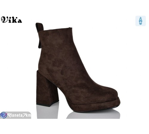 Черевики жіночі на весну/осінь (6 пар р.36-40) коричневий  "Vika"
