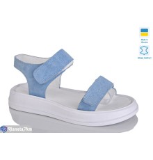 Босоніжки жіночі на літо (6 пар р.36-40) блакитний  "LIKA"
