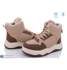 Кросівки жіночі на зиму (8 пар р.36-41) коричневий  "HoRIK"