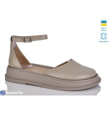 Туфлі жіночі на літо (6 пар р.37-41) коричневий  "LIKA"