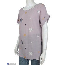 Блузка жіноча на літо (4 шт. р.сетка XL-4XL) рожевий  "Kalabok"