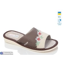 Шлепки жіночі на весну/осінь (6 пар р.37-41) коричневий  "LOTTOS"