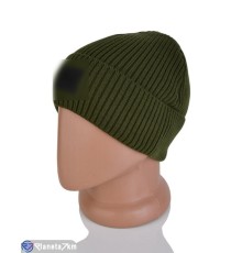 Шапка чоловіча на зиму (5 шт. р.сетка One size) хакі  "CAROLLA"