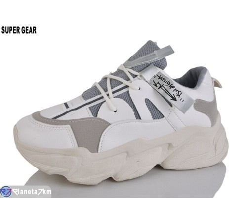 Кросівки жіночі на весну/осінь (12 пар р.35-40) бежевий  "Super Gear"