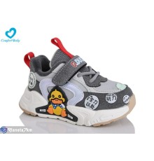 Дитячі кросівки на весну/осінь (6 пар р.22-26) сірий  "Comfort-baby"