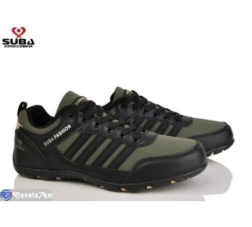 Кросівки чоловічі на весну/осінь (8 пар р.41-46) зелений  "SUBA"