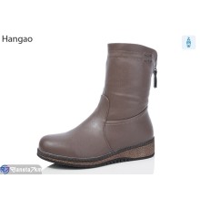 Чоботи жіночі на зиму (6 пар р.41-44) коричневий  "LEFRAT"