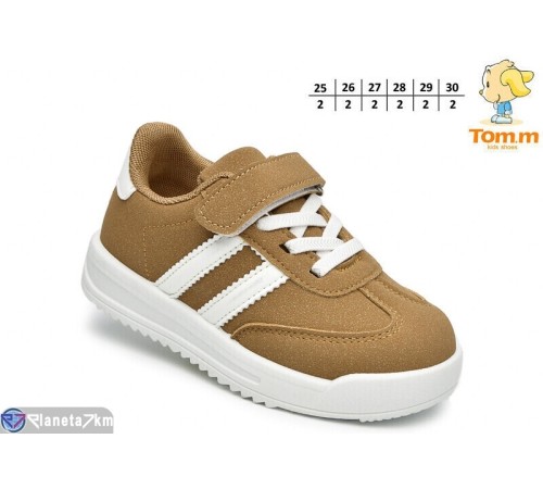 Дитячі кросівки на весну/осінь (12 пар р.25-30) коричневий  "TOMMY"