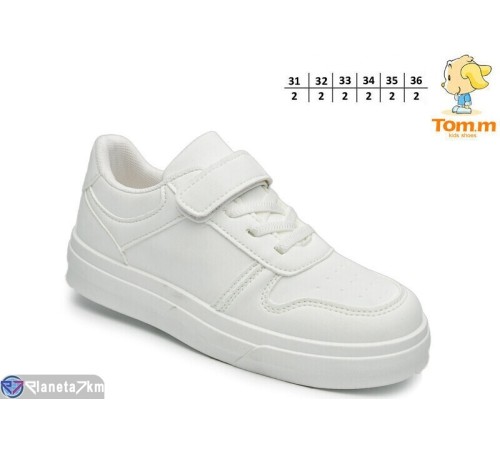 Дитячі кросівки на весну/осінь (12 пар р.31-36) білий "TOMMY" Дитячі кросівки на весну/осінь (12 пар р.31-36) білий "TOMMY"