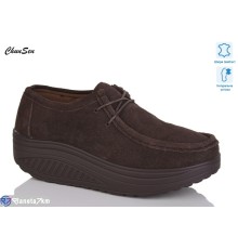 Туфлі жіночі на весну/осінь (8 пар р.37-42) коричневий  "Chunsen"