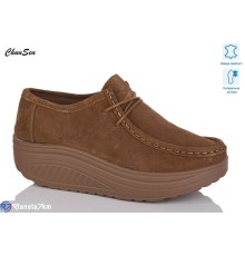 Туфлі жіночі на весну/осінь (8 пар р.37-42) коричневий  "Chunsen"
