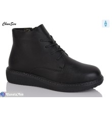 Черевики жіночі на зиму (8 пар р.37-42) чорний  "Chunsen"