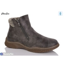 Черевики жіночі на зиму (8 пар р.37-42) коричневий  "Chunsen"