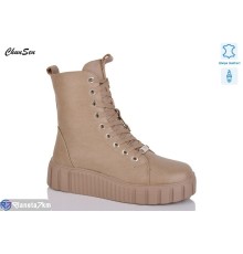 Черевики жіночі на зиму (8 пар р.36-41) коричневий  "Chunsen"