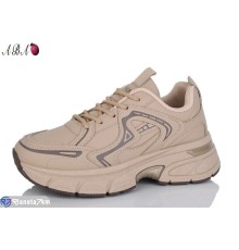 Кросівки жіночі на весну/осінь (8 пар р.36-41) коричневий  "Aba"