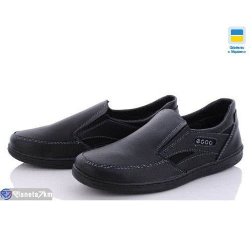 Туфлі чоловічі на весну/осінь (8 пар р.40-45) чорний  "LEOBAZA"