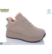 Черевики жіночі на зиму (8 пар р.36-41) коричневий  "HENGJI-ELENA"