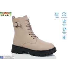 Черевики жіночі на зиму (6 пар р.36-41) бежевий  "HENGJI-ELENA"